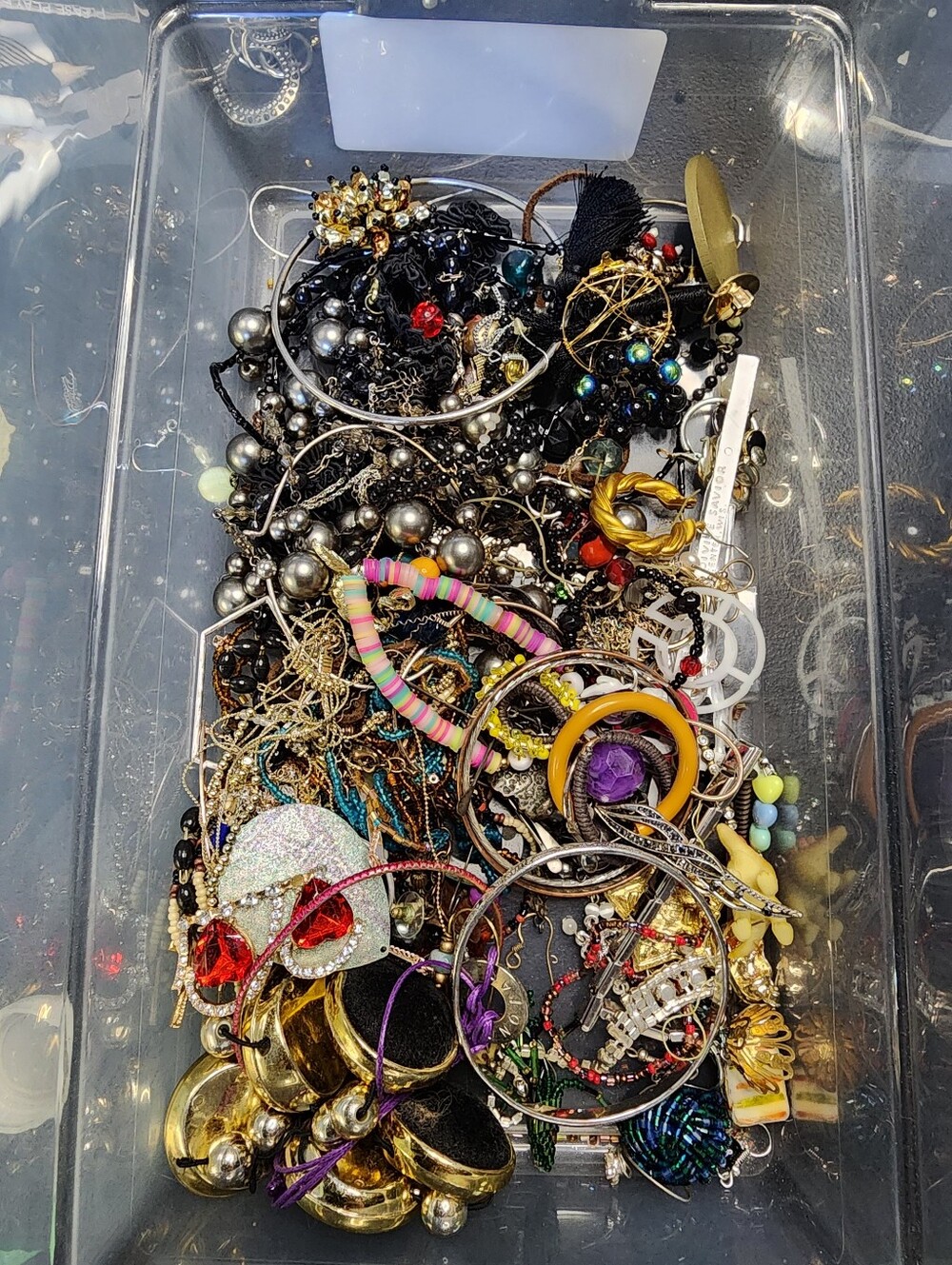 4lb Mixed  Jewelry For Crafting May Or May Not Have Matches  J091726-1